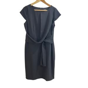 Ann Taylor Draped Dress Sleeveless Black Size 10 P Petite  NEW